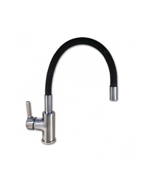Grifo con caño flexible negro Grifo con caño flexible negro