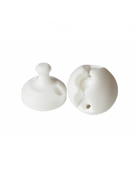 White Round Door Retainer/Stop