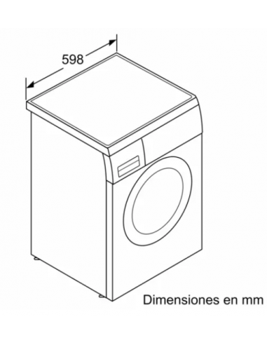 Lavadora Bosch de carga frontal 9 kg 1200 r.p.m.