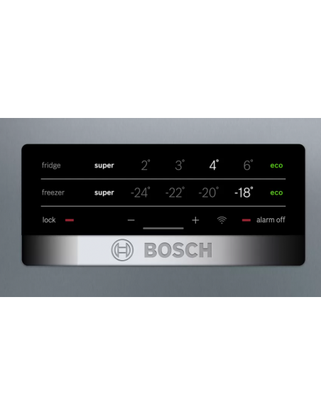 Frigorifero combinato Bosch a libera installazione 203 x 60 cm Acciaio inox antimpronta
