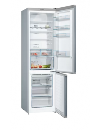 Frigorífico combinado Bosch de libre instalación 203 x 60 cm Acero inoxidable antihuellas