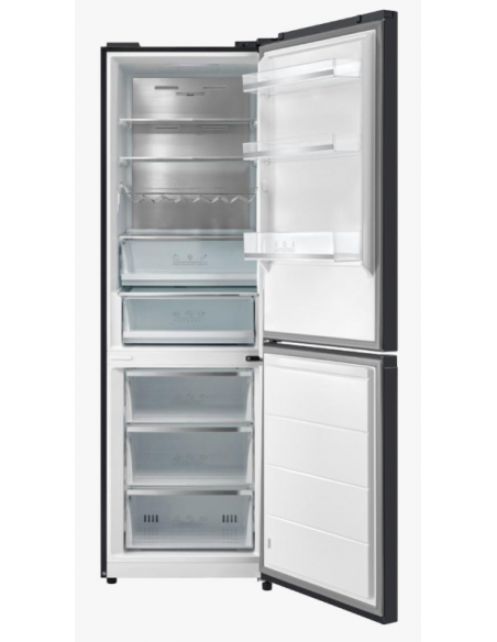 Frigorífico combi Eas Electric 186x60 cm E Cristal Negro