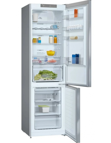 Frigorifero Combi Balay in acciaio opaco anti-impronta 200 x 60 cm