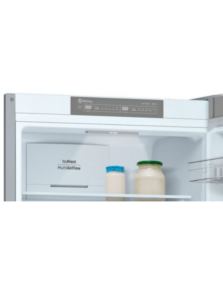 Frigorífico combinado Balay 186 x 60 cm Acero mate antihuellas Frigorífico combinado Balay 186 x 60 cm Acero mate antihuellas