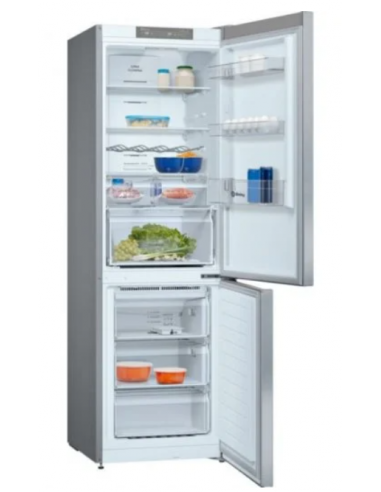 Frigorífico combinado Balay 186 x 60 cm Acero mate antihuellas