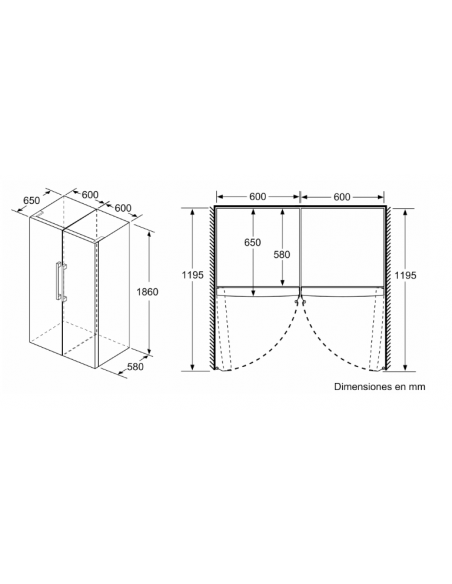 Frigorifero Bosch Serie 6 186 x 60 cm Acciaio inox antimpronta