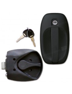 Cerradura completa interior exterior para puerta SMART M1 negra