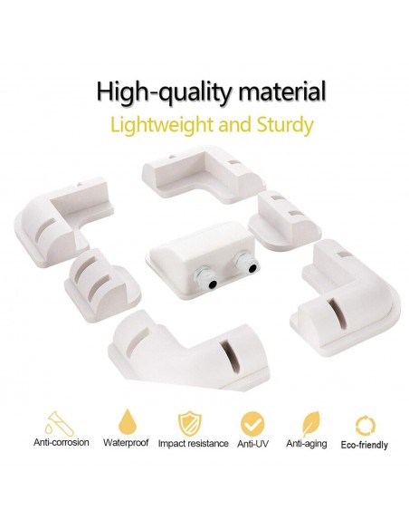 Supporto angolare universale completo 7 pezzi bianco per pannello solare Supporto angolare universale completo 7 pezzi bianco per pannello solare
