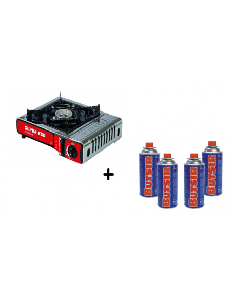 Cucina portatile SuperEgo + 4 confezione cartuccia Butsir