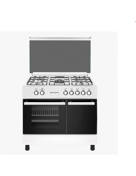 Stufa a gas con forno 90 cm Bianco EAS