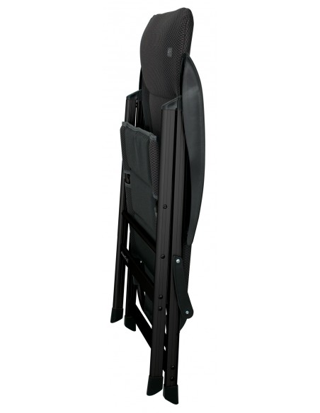 Silla aluminio de camping Eurotrail Kendal negro 3D Silla aluminio de camping Eurotrail Kendal negro 3D