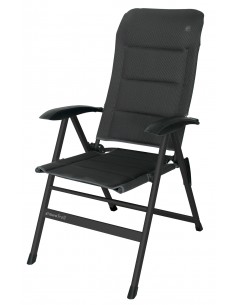 Silla aluminio de camping Eurotrail Kendal negro 3D
