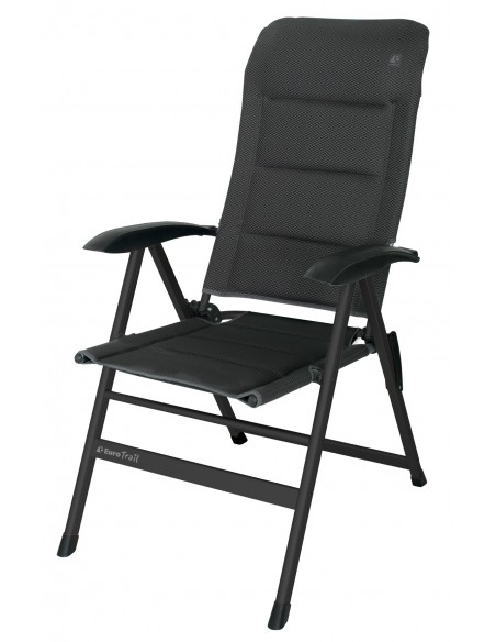Eurotrail Kendal nero sedia in alluminio 3D