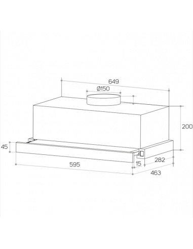 CAMPANA TAURUS TELESCOPICA INOX