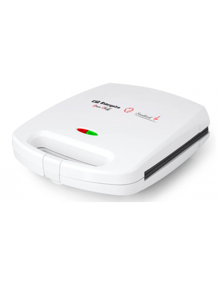 Orbegozo SW 7100 - Sandwichera, revestimiento antiadherente, capacidad para 4 sandwiches