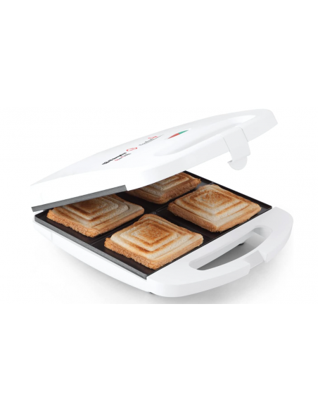 Orbegozo SW 7100 - Sandwichera, rivestimento antiaderente, capacità per 4 panini