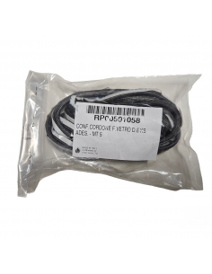 Cuerda o junta 6mm autoadhesiva para puerta de estufas Piazzetta y Superior.