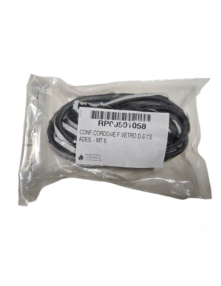 Cuerda o junta 6mm autoadhesiva para puerta de estufas Piazzetta y Superior. Cuerda o junta 6mm autoadhesiva para puerta de estufas Piazzetta y Superior.