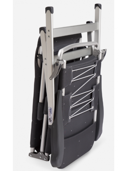 Tumbona plegable Deluxe Crespo con apoya brazos