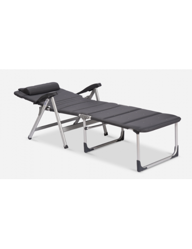 Tumbona plegable Deluxe Crespo con apoya brazos