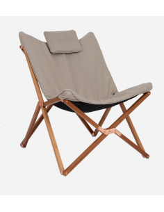 Sillón relax Bloomsbury con estructura plegable de madera Bo-camp