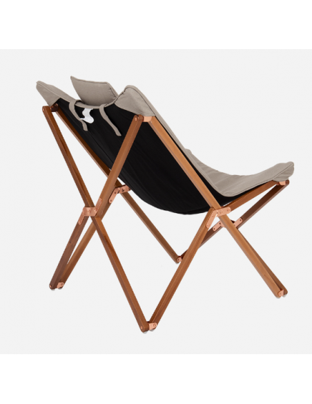 Sedia Bloomsbury con struttura pieghevole in legno Bo-camp