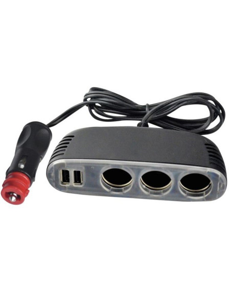 Triple multiple plug with extension Triple multiple plug with extension