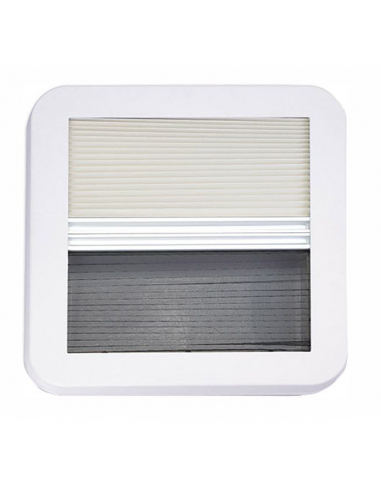 Claraboia Extravent 40 x 40 com mosquiteiro e estore blackout