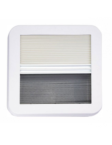 Claraboia Extravent 40 x 40 com mosquiteiro e estore blackout