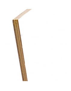 Contrachapado de álamo por ambas caras laminado Blanco