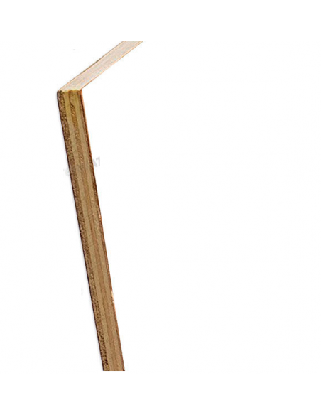 Contrachapado de álamo por ambas caras laminado Blanco