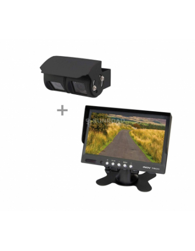 Kit de Doble Camara marcha atrás + pantalla LCD 7"