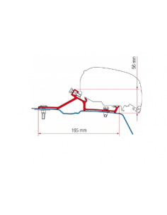 Adaptador Fiamma para toldo F65/F80S en Renault Master H2