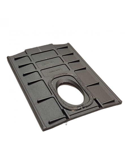 Deflettore posteriore P120 casting, P220, P920, P945C. SP400. Per fornelli a pellet Piazzetta e Superior