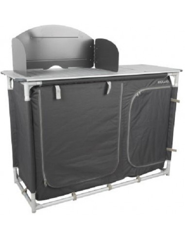 Midland Küchenschrank aus Aluminium mit Spüle