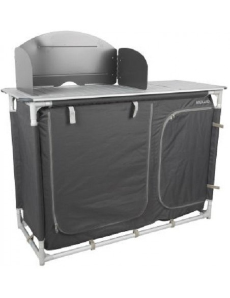 Midland Küchenschrank aus Aluminium mit Spüle