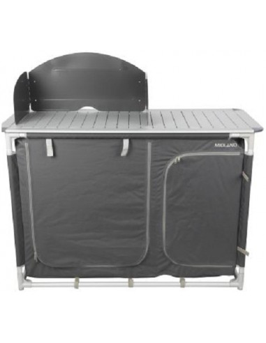 Midland Küchenschrank aus Aluminium mit Spüle