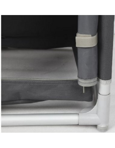 Midland Küchenschrank aus Aluminium mit Spüle