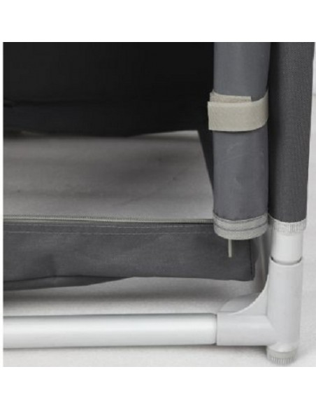 Midland Küchenschrank aus Aluminium mit Spüle