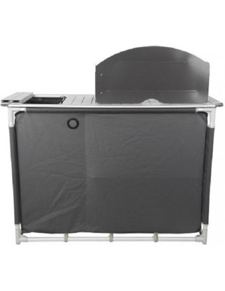 Midland Küchenschrank aus Aluminium mit Spüle