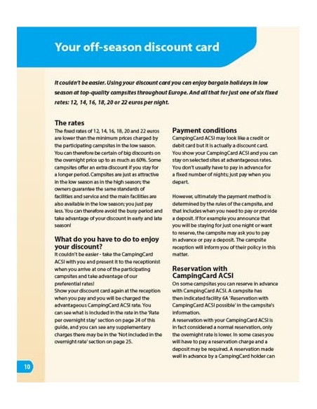 CampingCard ACSI 2024: sconti nei campeggi europei