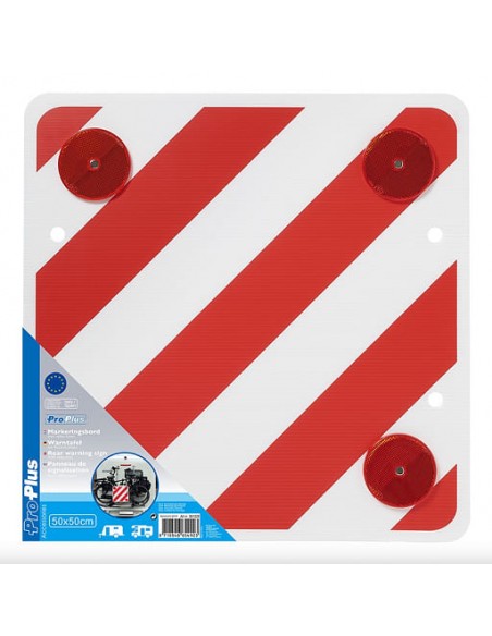 Sinal ou painel V20 de carga de saída refletivo 50x50. Acrílico