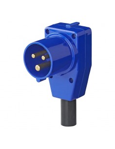 Clavija cetac hembra en codo para cable