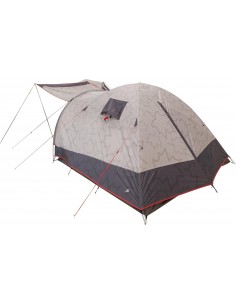 Tienda de campaña BoCamp para tres personas, espaciosa y resistente al agua, ideal para aventuras al aire libre.