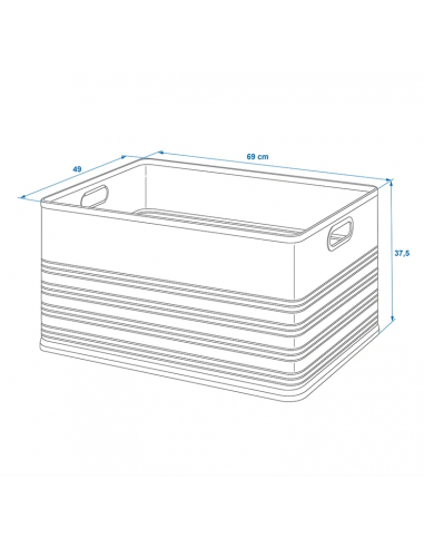 Caja de transporte de aluminio 120l  PED 51889