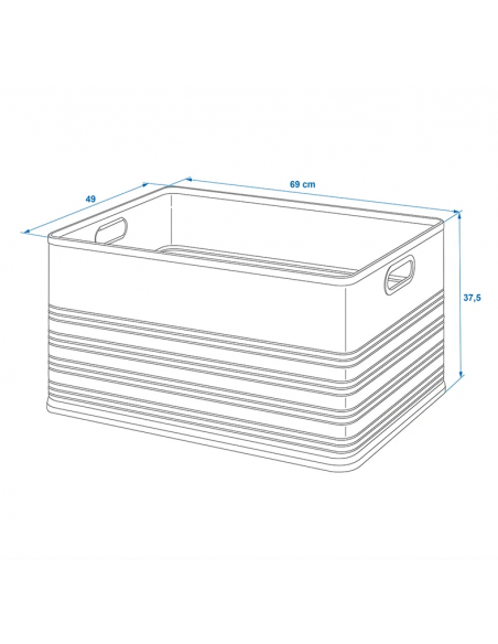 Caja de transporte de aluminio 120l  PED 51889