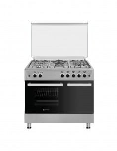 Cocina Johnson 90 cm 5 fuegos gas inox / portabombonas
