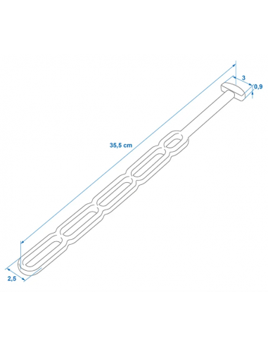 Tendicatore in gomma 5 scale 355 x 25 mm