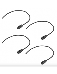 Cordón de sujeción elástico ajustable, 50 cm x4 unidades