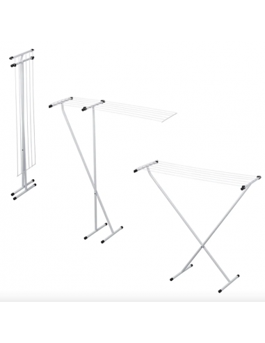 Tendedero plegable de rejilla con 6 alambres.